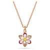 Swar*vski -Idyllia pendant Mixed cuts, Flower, Multicolored, Rose gold-tone plated-5722102